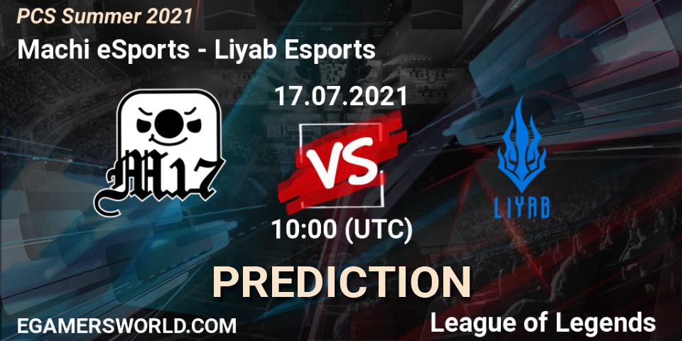 Pronóstico Machi eSports - Liyab Esports. 17.07.2021 at 10:00, LoL, PCS Summer 2021