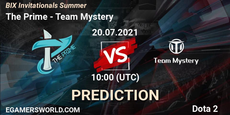 Pronóstico The Prime - Team Mystery. 20.07.2021 at 10:26, Dota 2, BIX Invitationals Summer