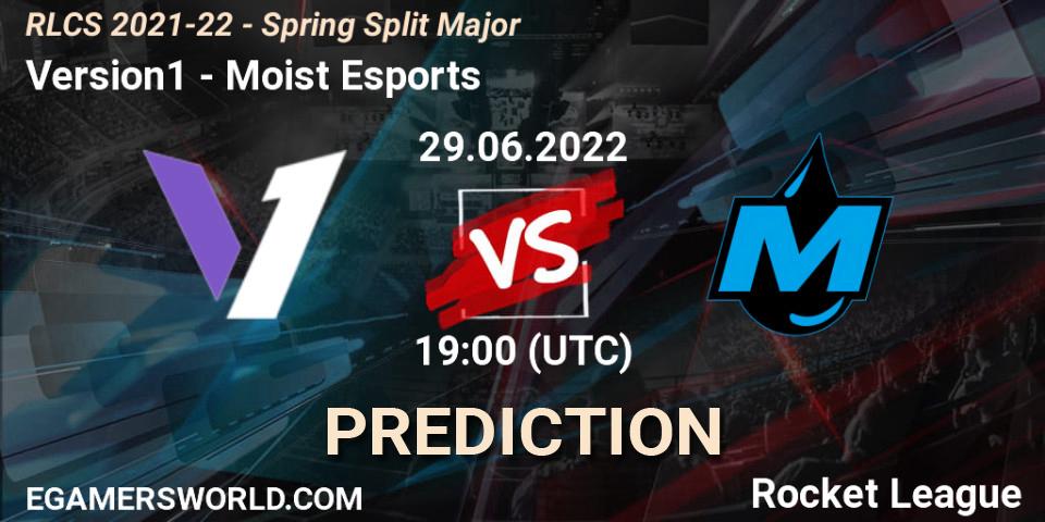 Pronóstico Version1 - Moist Esports. 29.06.22, Rocket League, RLCS 2021-22 - Spring Split Major