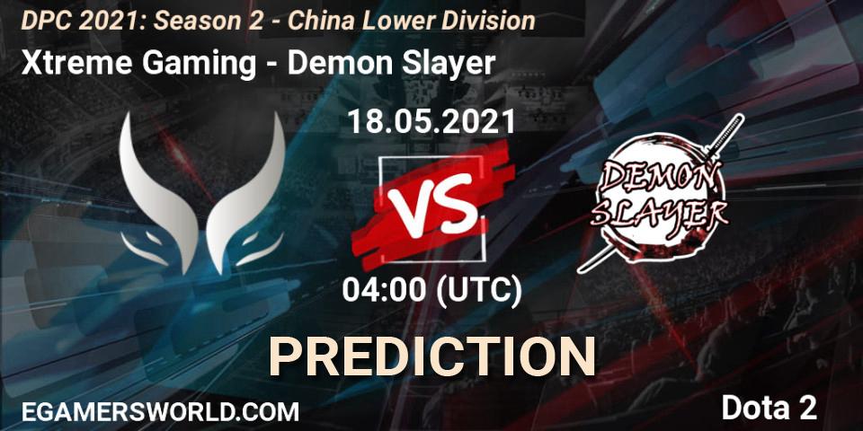 Pronóstico Xtreme Gaming - Demon Slayer. 18.05.2021 at 03:56, Dota 2, DPC 2021: Season 2 - China Lower Division