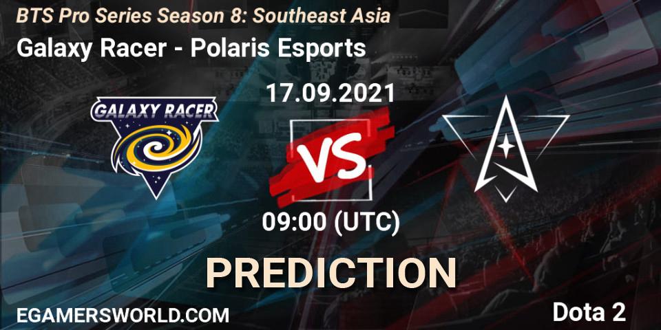 Pronóstico Galaxy Racer - Polaris Esports. 17.09.2021 at 10:55, Dota 2, BTS Pro Series Season 8: Southeast Asia