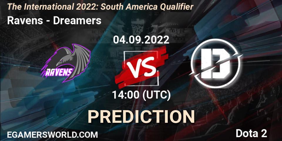 Pronóstico Ravens - Dreamers. 04.09.2022 at 14:21, Dota 2, The International 2022: South America Qualifier