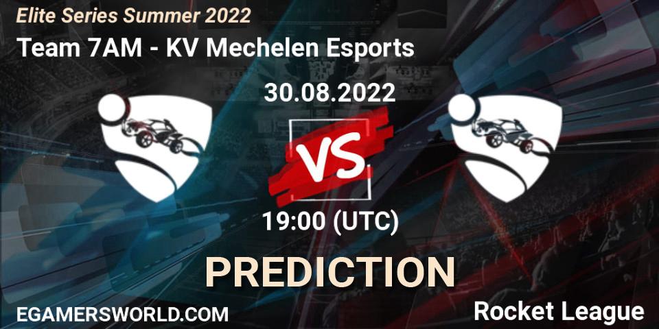 Pronóstico Team 7AM - KV Mechelen Esports. 30.08.2022 at 19:00, Rocket League, Elite Series Summer 2022