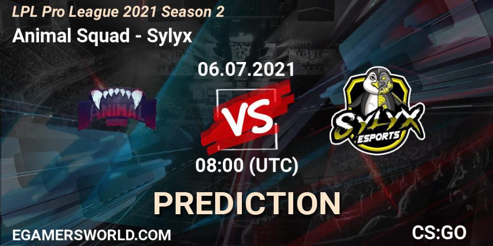 Pronóstico Animal Squad - Sylyx. 06.07.2021 at 08:00, Counter-Strike (CS2), LPL Pro League 2021 Season 2