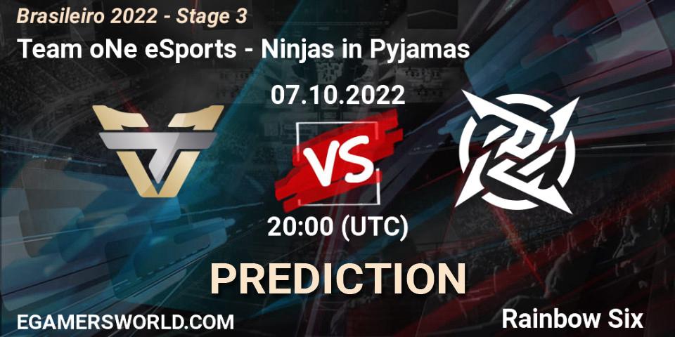 Pronóstico Team oNe eSports - Ninjas in Pyjamas. 07.10.22, Rainbow Six, Brasileirão 2022 - Stage 3