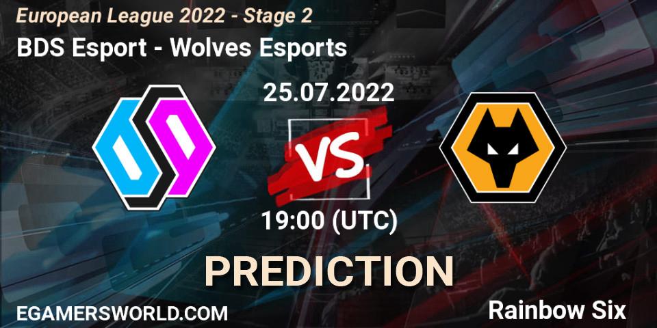 Pronóstico BDS Esport - Wolves Esports. 25.07.2022 at 18:00, Rainbow Six, European League 2022 - Stage 2
