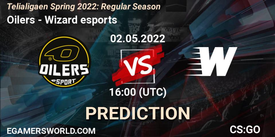 Pronóstico Oilers - Wizard esports. 02.05.2022 at 16:00, Counter-Strike (CS2), Telialigaen Spring 2022: Regular Season