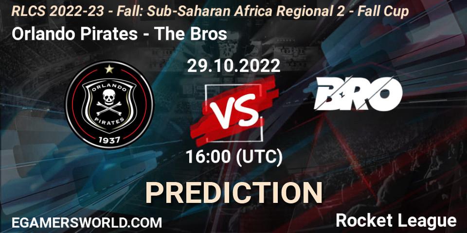 Pronóstico Orlando Pirates - The Bros. 29.10.2022 at 16:00, Rocket League, RLCS 2022-23 - Fall: Sub-Saharan Africa Regional 2 - Fall Cup
