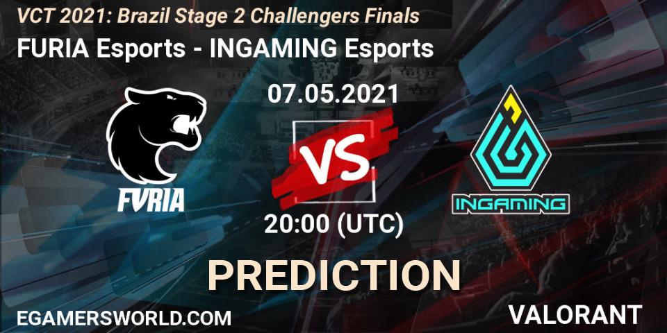 Pronóstico FURIA Esports - INGAMING Esports. 07.05.2021 at 20:00, VALORANT, VCT 2021: Brazil Stage 2 Challengers Finals