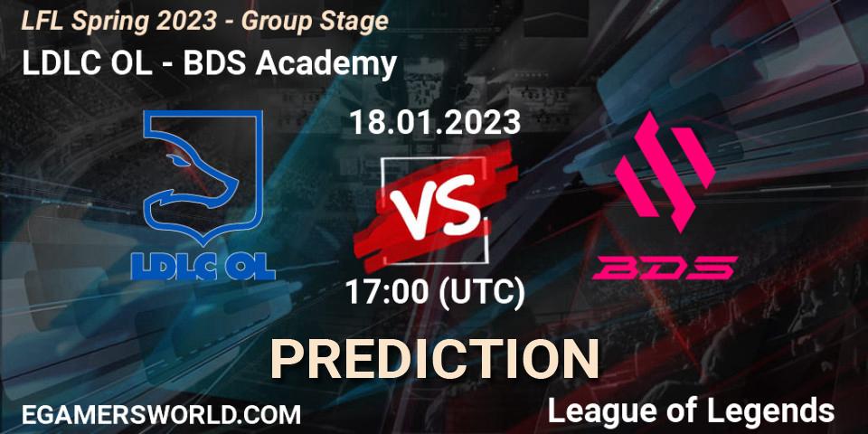 Pronóstico LDLC OL - BDS Academy. 18.01.2023 at 17:00, LoL, LFL Spring 2023 - Group Stage