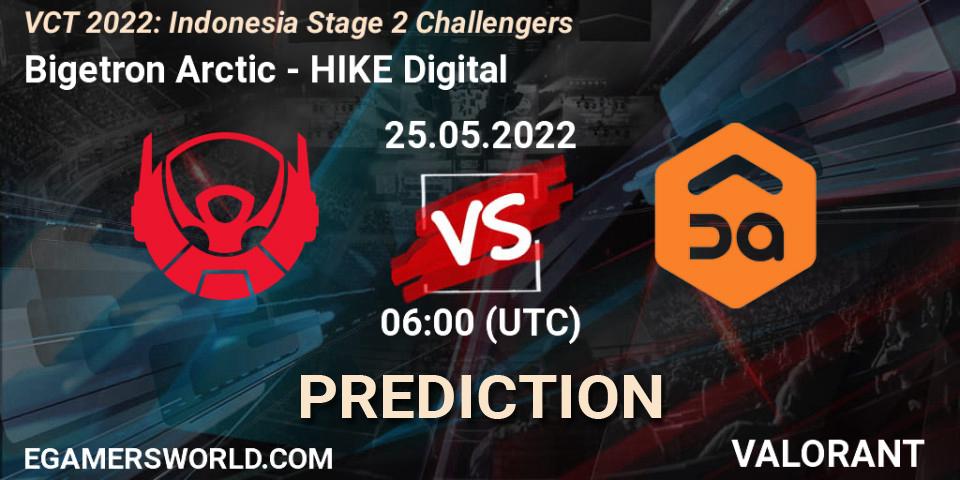 Pronóstico Bigetron Arctic - HIKE Digital. 25.05.2022 at 06:00, VALORANT, VCT 2022: Indonesia Stage 2 Challengers