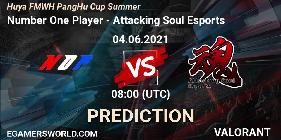 Pronóstico Number One Player - Attacking Soul Esports. 04.06.2021 at 08:00, VALORANT, Huya FMWH PangHu Cup Summer