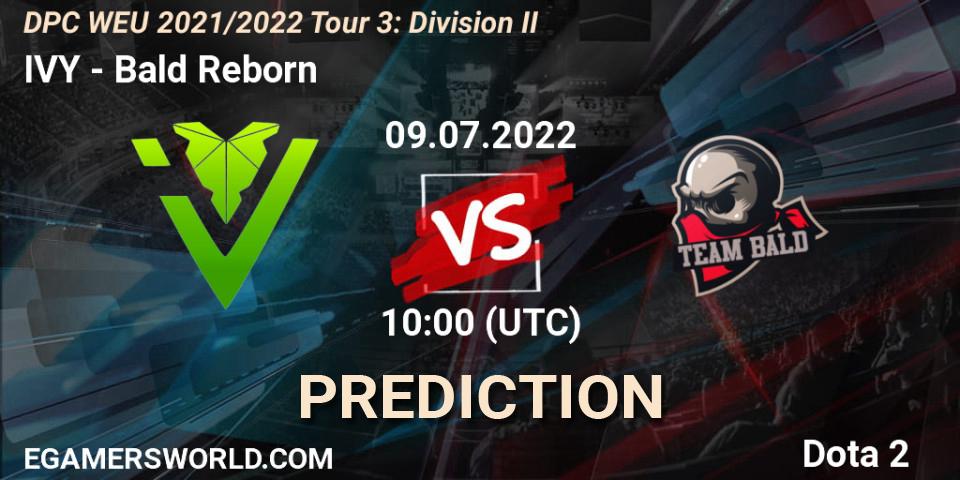 Pronóstico IVY - Bald Reborn. 09.07.22, Dota 2, DPC WEU 2021/2022 Tour 3: Division II