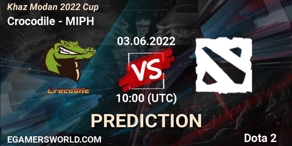 Pronóstico Crocodile - MIPH. 03.06.2022 at 10:18, Dota 2, Khaz Modan 2022 Cup