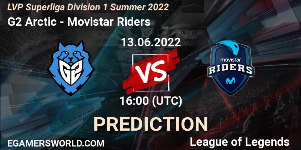 Pronóstico G2 Arctic - Movistar Riders. 13.06.22, LoL, LVP Superliga Division 1 Summer 2022