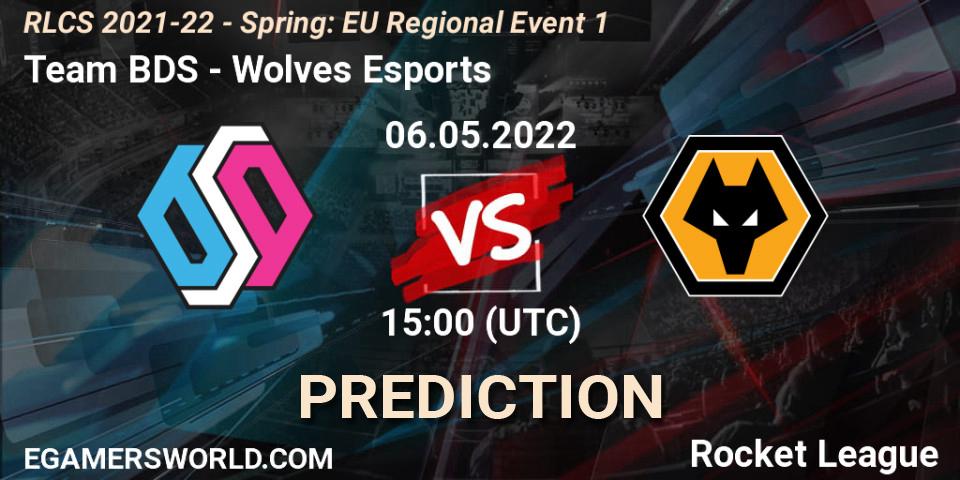 Pronóstico Team BDS - Wolves Esports. 06.05.22, Rocket League, RLCS 2021-22 - Spring: EU Regional Event 1