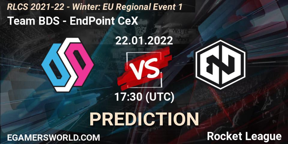Pronóstico Team BDS - EndPoint CeX. 22.01.2022 at 18:15, Rocket League, RLCS 2021-22 - Winter: EU Regional Event 1
