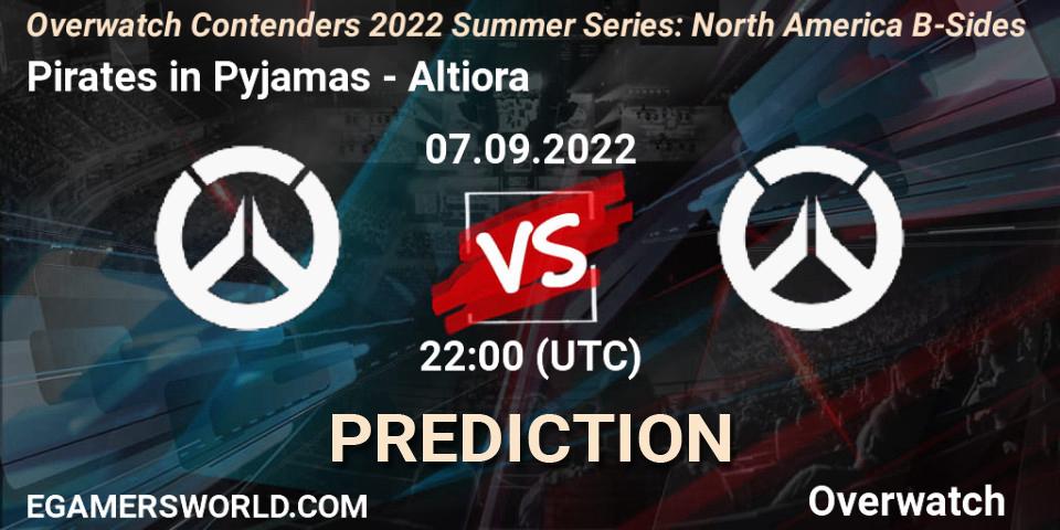 Pronóstico Pirates in Pyjamas - Altiora. 07.09.2022 at 22:00, Overwatch, Overwatch Contenders 2022 Summer Series: North America B-Sides