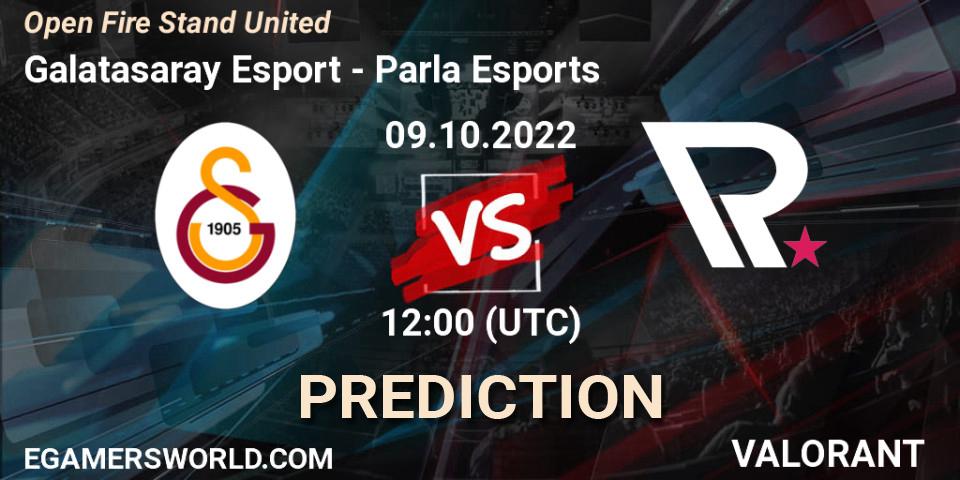 Pronóstico Galatasaray Esport - Parla Esports. 09.10.2022 at 12:00, VALORANT, Open Fire Stand United