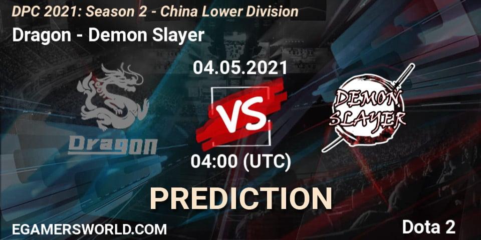 Pronóstico Dragon - Demon Slayer. 04.05.2021 at 04:00, Dota 2, DPC 2021: Season 2 - China Lower Division
