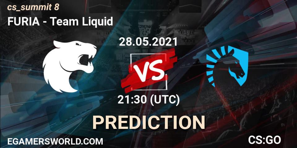Pronóstico FURIA - Team Liquid. 28.05.2021 at 21:30, Counter-Strike (CS2), cs_summit 8