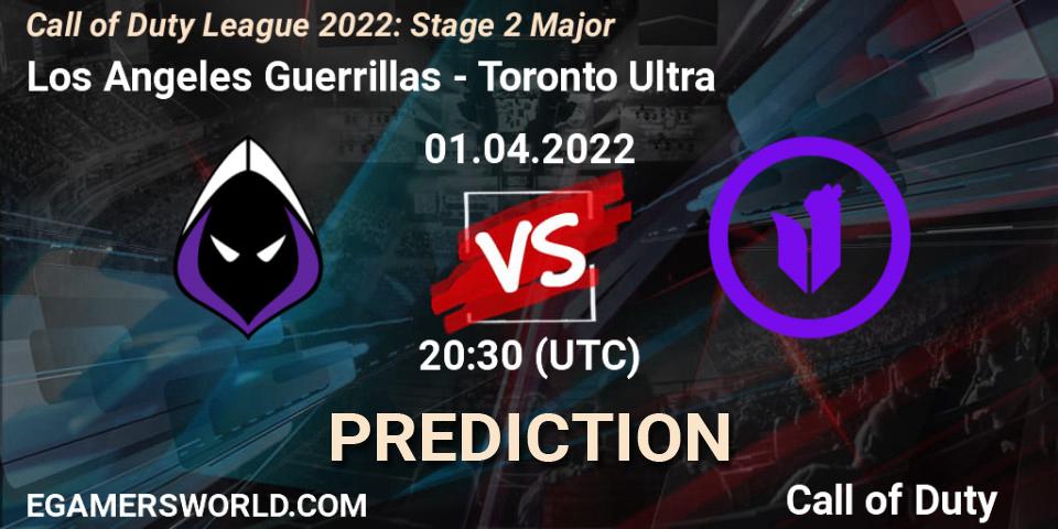 Pronóstico Los Angeles Guerrillas - Toronto Ultra. 01.04.22, Call of Duty, Call of Duty League 2022: Stage 2 Major