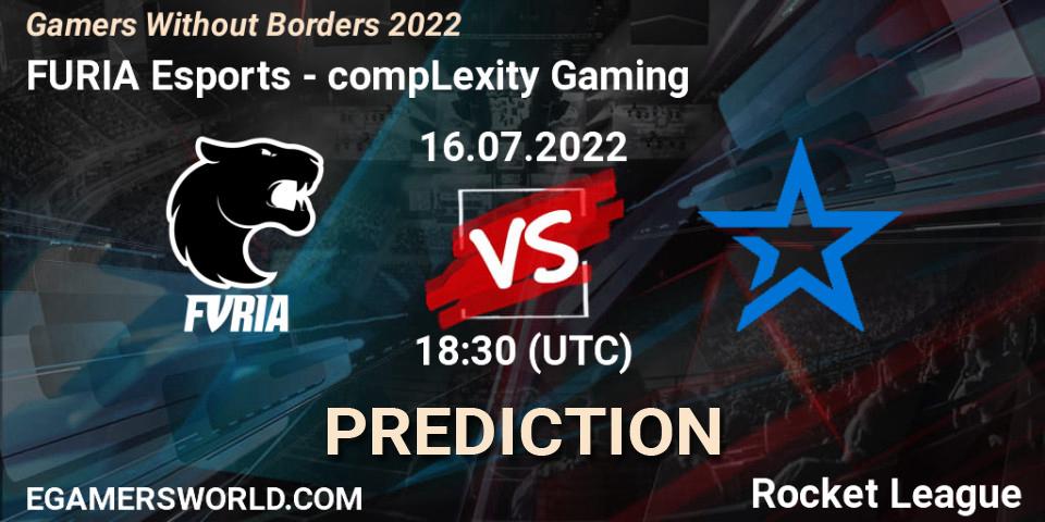 Pronóstico FURIA Esports - compLexity Gaming. 16.07.2022 at 18:30, Rocket League, Gamers Without Borders 2022