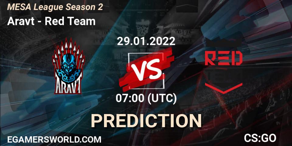 Pronóstico Aravt - Red Team. 29.01.2022 at 07:00, Counter-Strike (CS2), MESA League Season 2