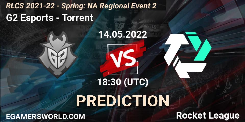 Pronóstico G2 Esports - Torrent. 14.05.22, Rocket League, RLCS 2021-22 - Spring: NA Regional Event 2