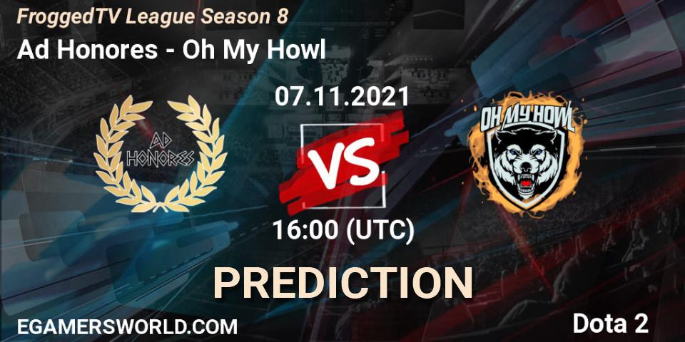 Pronóstico Ad Honores - Oh My Howl. 07.11.2021 at 16:11, Dota 2, FroggedTV League Season 8
