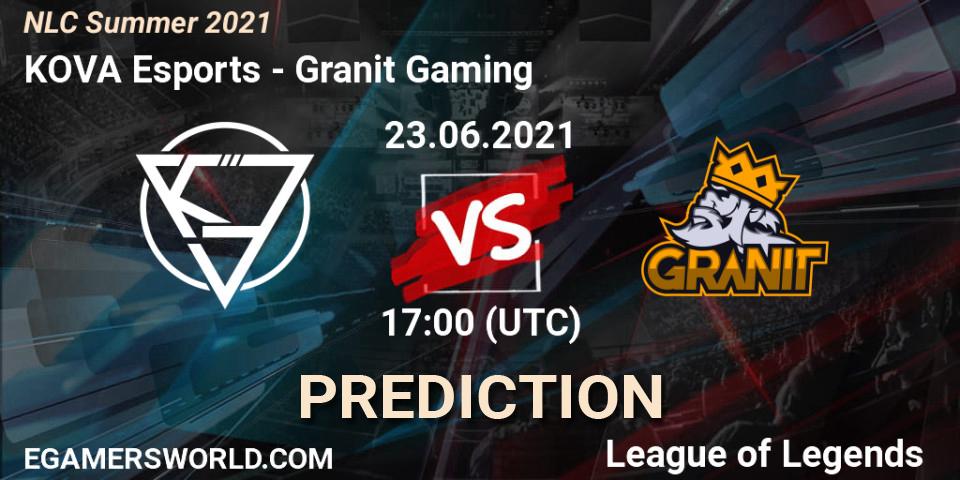 Pronóstico KOVA Esports - Granit Gaming. 23.06.2021 at 17:00, LoL, NLC Summer 2021