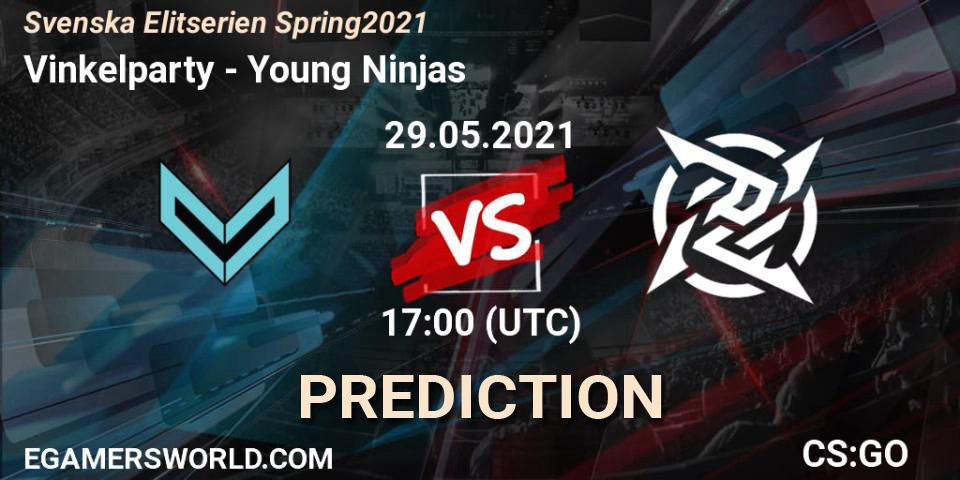 Pronóstico Vinkelparty - Young Ninjas. 29.05.2021 at 19:20, Counter-Strike (CS2), Svenska Elitserien Spring 2021