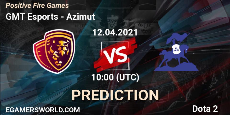 Pronóstico GMT Esports - Azimut. 12.04.2021 at 10:09, Dota 2, Positive Fire Games