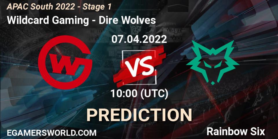 Pronóstico Wildcard Gaming - Dire Wolves. 07.04.2022 at 10:00, Rainbow Six, APAC South 2022 - Stage 1