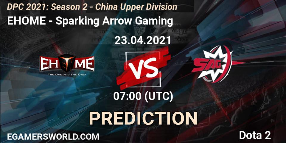 Pronóstico EHOME - Sparking Arrow Gaming. 23.04.2021 at 07:09, Dota 2, DPC 2021: Season 2 - China Upper Division