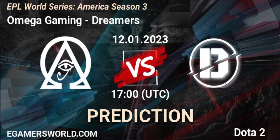 Pronóstico Omega Gaming - Dreamers. 12.01.2023 at 17:05, Dota 2, EPL World Series: America Season 3