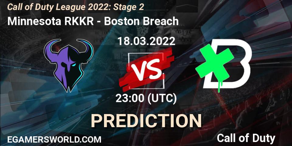 Pronóstico Minnesota RØKKR - Boston Breach. 18.03.22, Call of Duty, Call of Duty League 2022: Stage 2