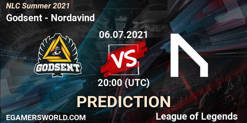 Pronóstico Godsent - Nordavind. 06.07.2021 at 20:00, LoL, NLC Summer 2021