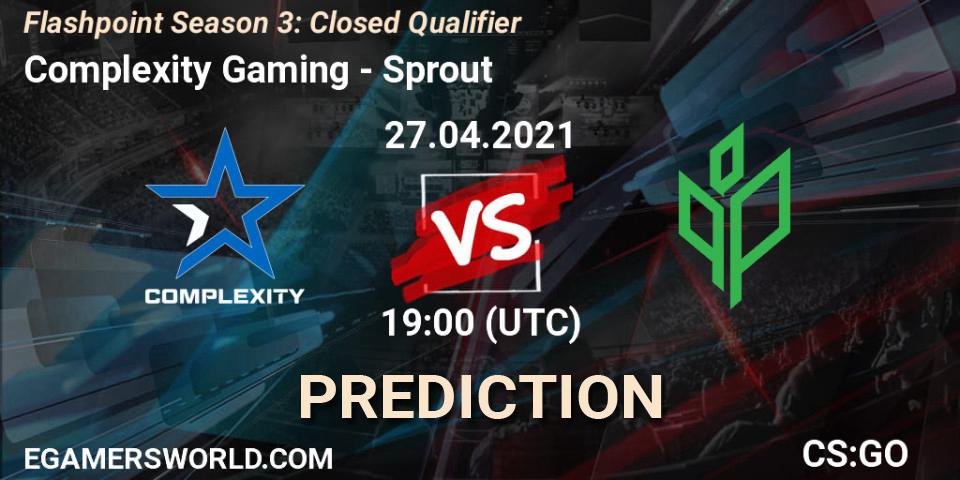 Pronóstico Complexity Gaming - Sprout. 27.04.2021 at 19:10, Counter-Strike (CS2), Flashpoint Season 3: Closed Qualifier