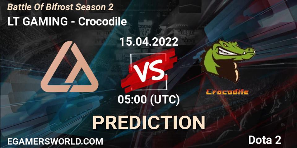 Pronóstico LT GAMING - Crocodile. 15.04.2022 at 05:52, Dota 2, Battle Of Bifrost Season 2