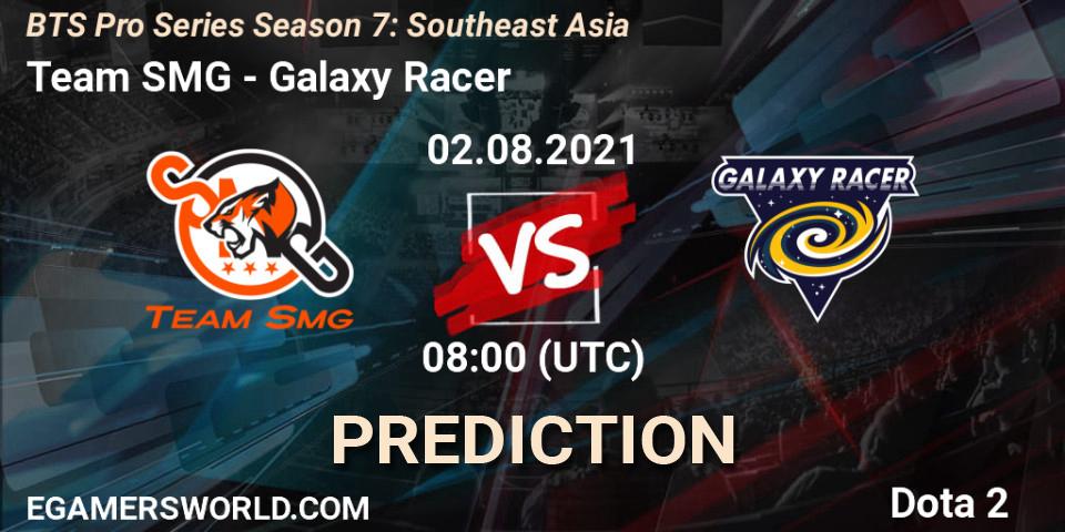 Pronóstico Team SMG - Galaxy Racer. 02.08.2021 at 08:15, Dota 2, BTS Pro Series Season 7: Southeast Asia