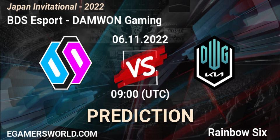 Pronóstico BDS Esport - DAMWON Gaming. 06.11.2022 at 09:00, Rainbow Six, Japan Invitational - 2022