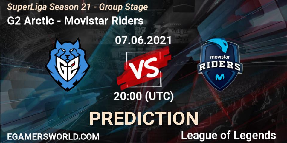 Pronóstico G2 Arctic - Movistar Riders. 07.06.2021 at 20:00, LoL, SuperLiga Season 21 - Group Stage 