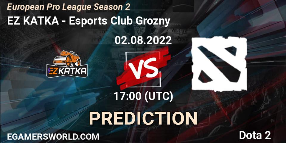 Pronóstico EZ KATKA - Esports Club Grozny. 02.08.2022 at 17:00, Dota 2, European Pro League Season 2