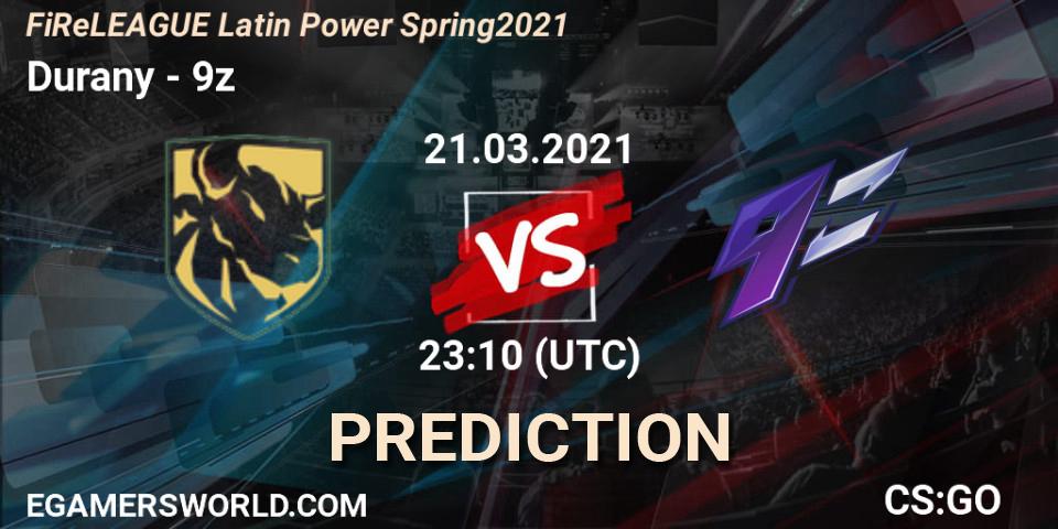 Pronóstico Durany - 9z. 21.03.2021 at 23:15, Counter-Strike (CS2), FiReLEAGUE Latin Power Spring 2021 - BLAST Premier Qualifier
