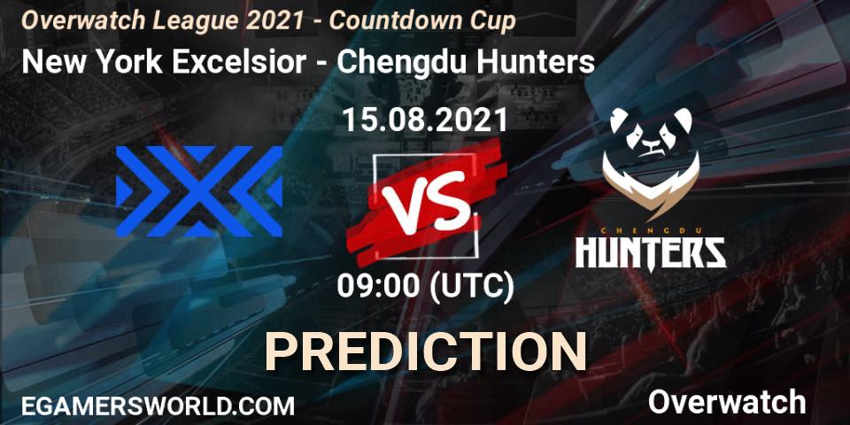 Pronóstico New York Excelsior - Chengdu Hunters. 15.08.2021 at 09:00, Overwatch, Overwatch League 2021 - Countdown Cup
