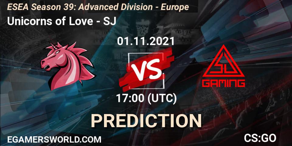 Pronóstico Unicorns of Love - SJ. 01.11.21, CS2 (CS:GO), ESEA Season 39: Advanced Division - Europe