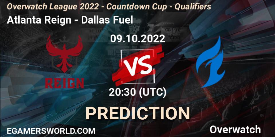 Pronóstico Atlanta Reign - Dallas Fuel. 09.10.2022 at 20:30, Overwatch, Overwatch League 2022 - Countdown Cup - Qualifiers