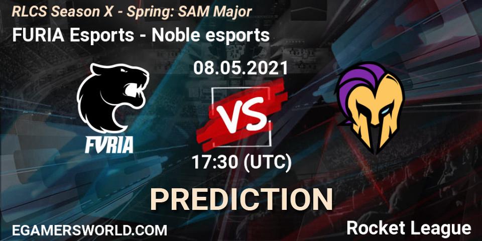 Pronóstico FURIA Esports - Noble esports. 08.05.2021 at 17:30, Rocket League, RLCS Season X - Spring: SAM Major