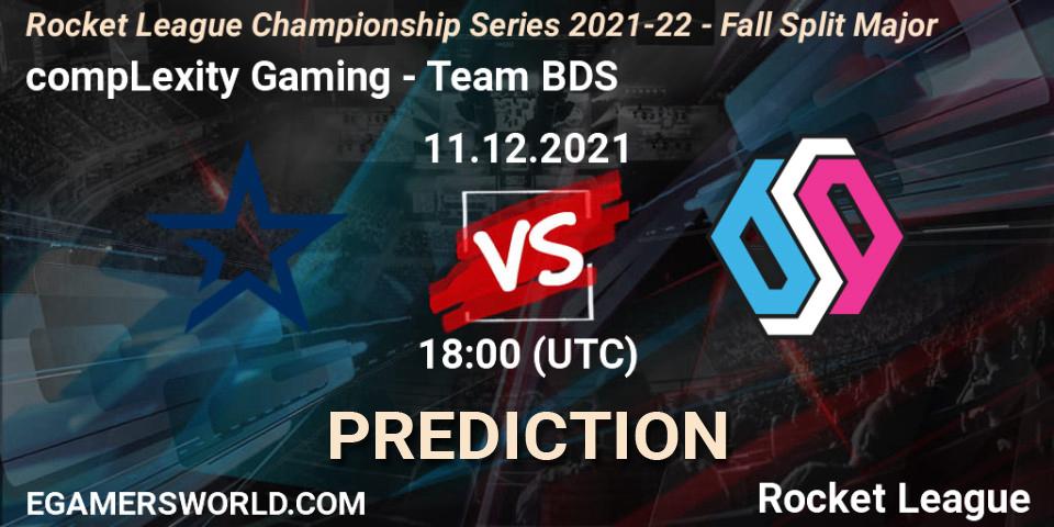 Pronóstico compLexity Gaming - Team BDS. 11.12.21, Rocket League, RLCS 2021-22 - Fall Split Major